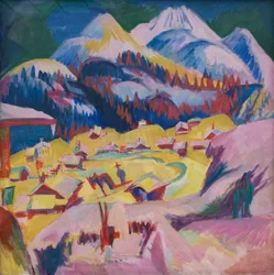 Frauenkirch during the winter, 1918-1919