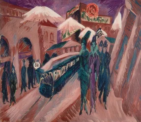 Leipzig Street with Electric Railway. 1914
