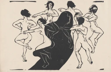 Nudes Dancing around a Shadow