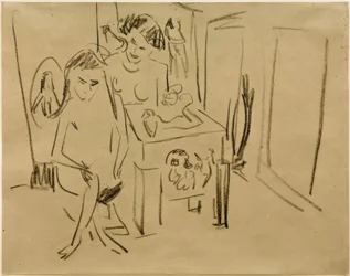 Untitled (Dodo and Fränzi in the Studio)