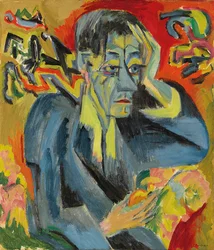 Portrait of the poet Leonhard Frank