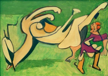 Rider with Fallen Horse