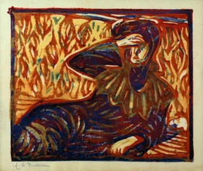 Resting Girl with Headache
