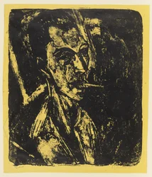 Self-Portrait with Cigarette