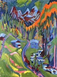 Sertig Path in Summer, 1923