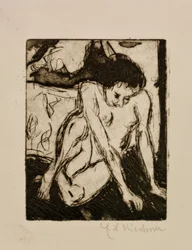 Seated Nude Girl
