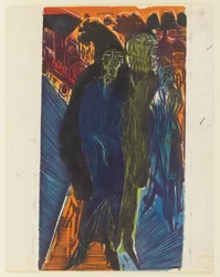 Street Scene (after the painting “Street Scene” of 1914)