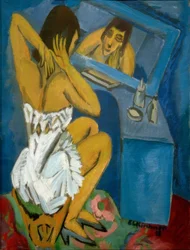 Toilette; Woman before the Mirror
