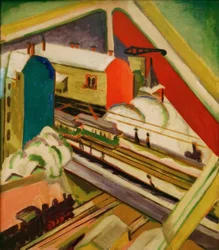 Wannsee Railway, Seen Through the Studio Window