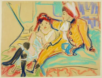 Two Girls on a Divan