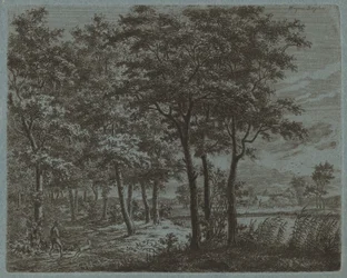 Landscape with a Peasant Carrying Firewood, c. 1800