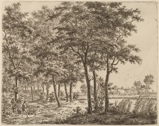 Landscape with a Peasant Carrying Firewood, c. 1800