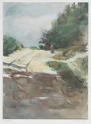Sandy Path through a Wooded Landscape