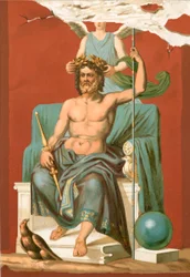 Zeus crowned by Victory