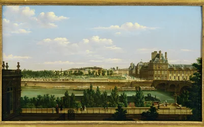 The Palace and the Tuileries Garden towards the Quai d
