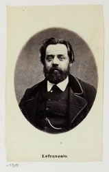 Lefrançois Adolphe Gustave, known as Gustave Lefrançais (1826-1901). A teacher, he founded in 1849 with Pauline Roland (1805-1852) the Association of Socialist Teachers. A member of the Commune, he sat on the Commission for Labour and Finance....