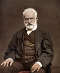 Portrait of Victor Hugo (1802-1885), French Writer and Poet, Colorisation on a Photograph by Etienne Carjat (1828-1906)