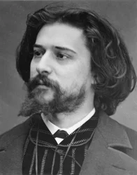 Portrait of writer Alphonse Daudet by photographer Etienne Carjat