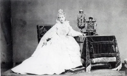 Sarah Bernhardt in the Role of Marie de Neubourg in 