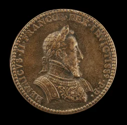 Henri II, 1519-1559, King of France 1547 [obverse]