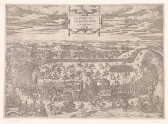 Papal Feast at Testaccio in Rome in 1534