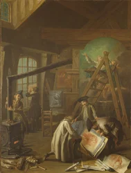 Interior of an Artist