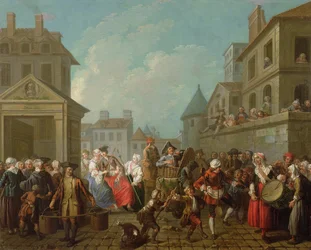 Street Carnival in Paris, 1757