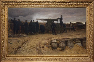 French Heavy Artillery Piece at the Siege of Paris, 1872