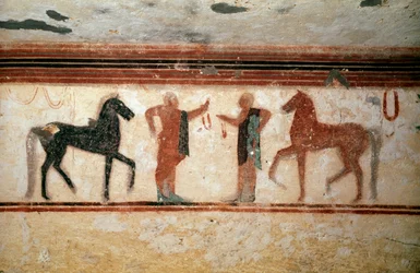 Conversation (Detail, 530 BC)