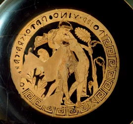 Detail of a Kylix Representing Ariadne and Dionysus