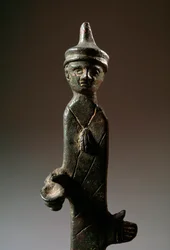 Haruspice, bronze sculpture, 3rd century BC