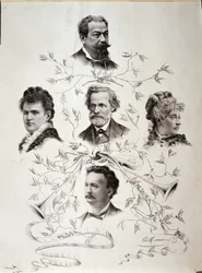 Poster for His "Messa da Requiem" with the Soloist Singers