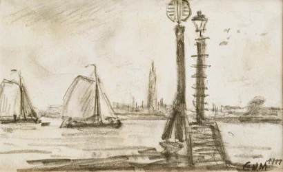 Sailing Ships on the Scheldt