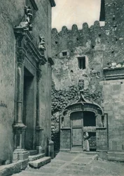 Entrance of a Church, Taormina, Sicily, Italy