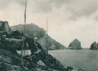 Marina Piccola with Fowlers Nets, Capri, Italy, 1927
