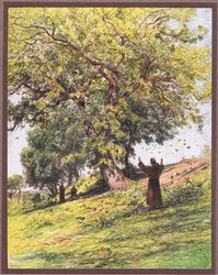 St Francis preaches to the birds