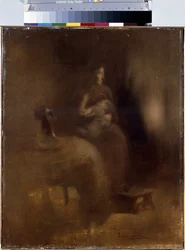 Woman with a Baby on Her Lap