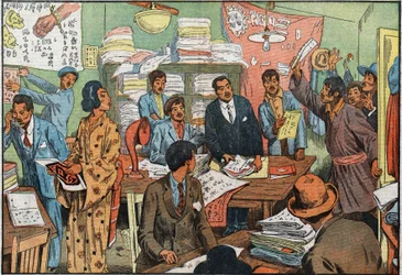 First Elections by Universal Suffrage in Japan