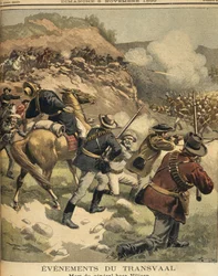 Death of the Boer General Viljoen during a Fight with the English