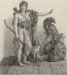 Hippolytus, 1832, after a painting by Baron Pierre Narcisse Guerin