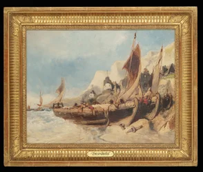 Fishing Boats on the Beach, Brittany