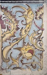 Tapestry motifs for the Great Hall of the apartment of the Countess of Paris, Golden room, Chateau d