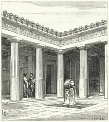 Doric courtyard of an Ancient Greek house