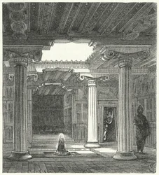Ionic courtyard of an Ancient Greek house