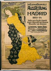 Poster Advertising "Internationale Austellung zu Madrid"