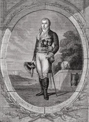 Manuel Godoy y Alvarez de Faria, engraved by Blanpain, from 