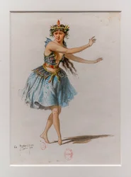 The Korrigane. Ballet of Charles-Marie Widor, costume model