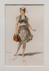 The Korrigane. Ballet of Charles-Marie Widor, Costume Model