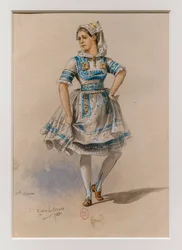 The Korrigane, Ballet of Charles-Marie Widor, Costume Model