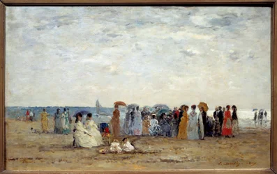 Bathers on the beach of Trouville, Calvados
